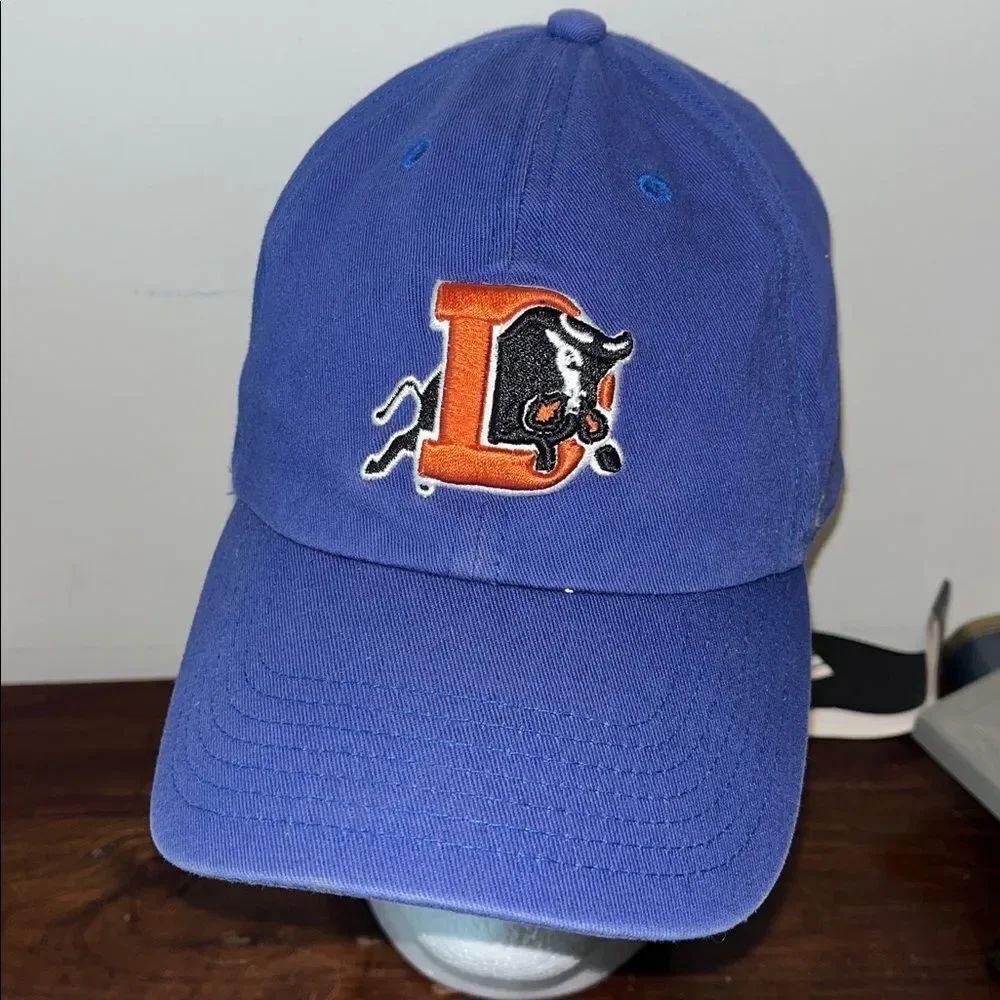 Kids Brand 47 Royal Blue Sewn Durham Bulls Baseball youth ball cap hat adj strap